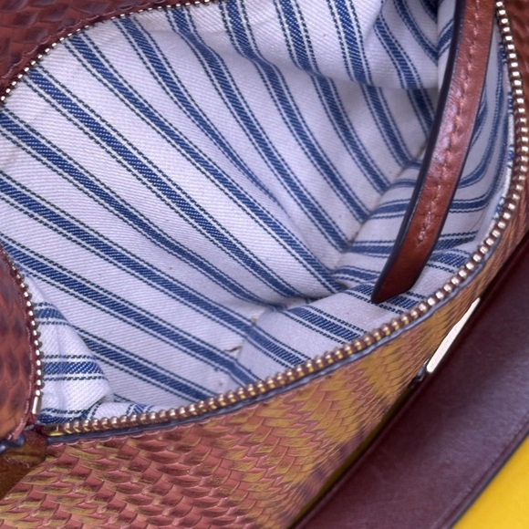 Dooney & Bourke Brown Textured Leather Shoulder Bag - Picture 5 of 16